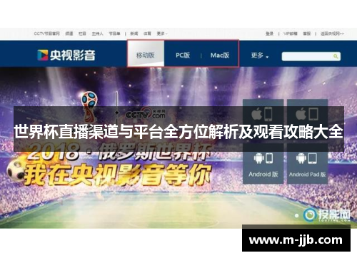 世界杯直播渠道与平台全方位解析及观看攻略大全